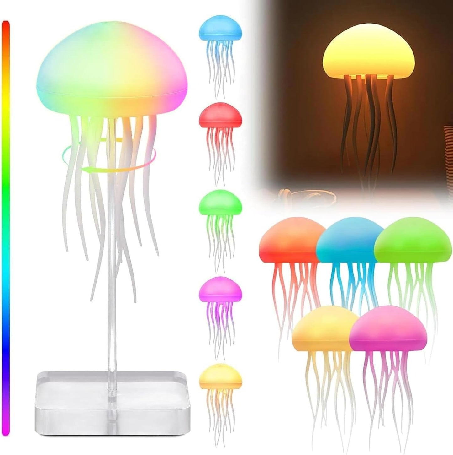 FastFiller® Dancing Jellyfish Lamp – Hypnotic LED Light for Relaxation & Modern Decor