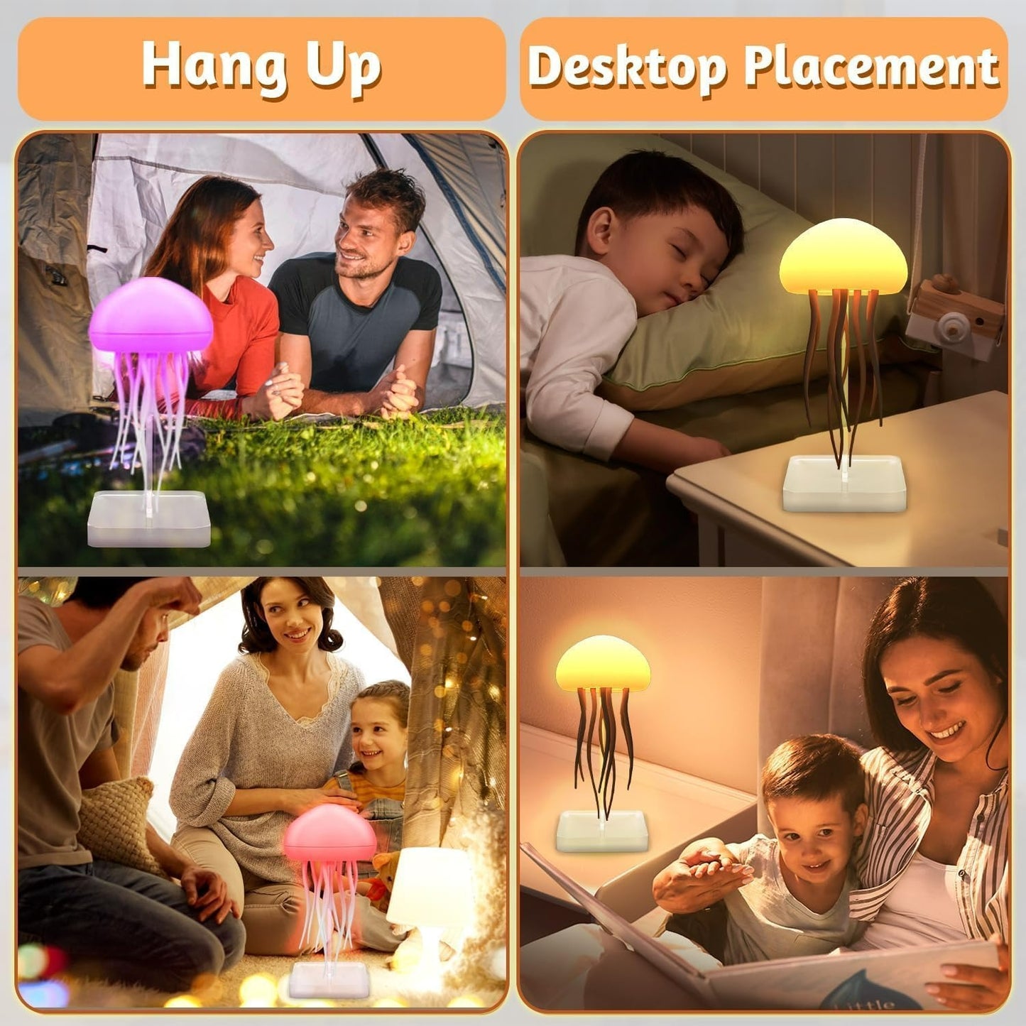 FastFiller® Dancing Jellyfish Lamp – Hypnotic LED Light for Relaxation & Modern Decor